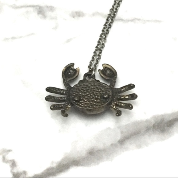 Cancer Crab Chrome Necklace - Picture 2 of 8